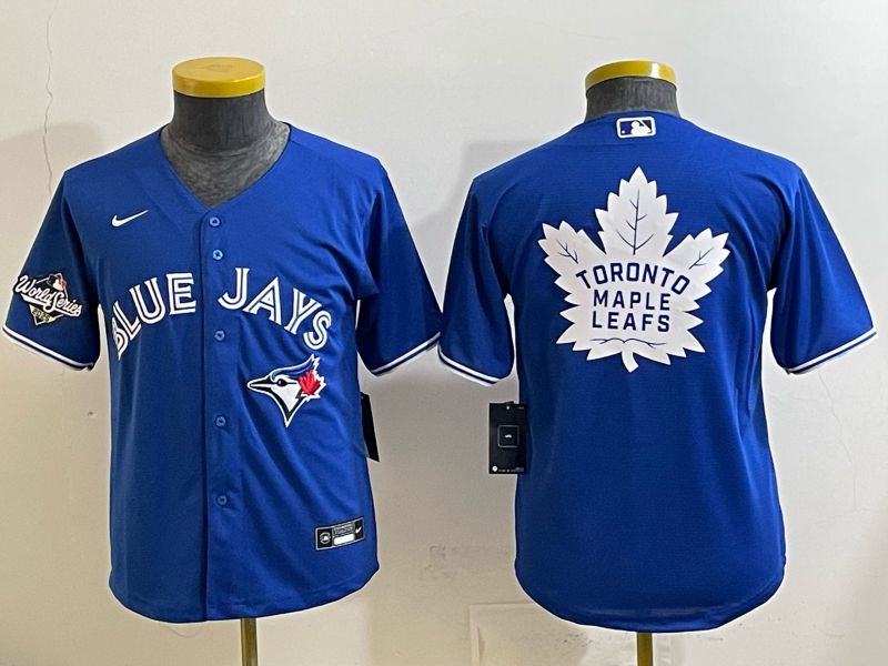 Youth 2025 Nike Toronto Blue Jays Blank blue Game MLB Jersey 07